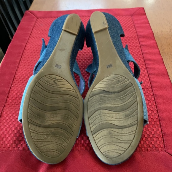 Blue multi color canvas sanders - Picture 4 of 5